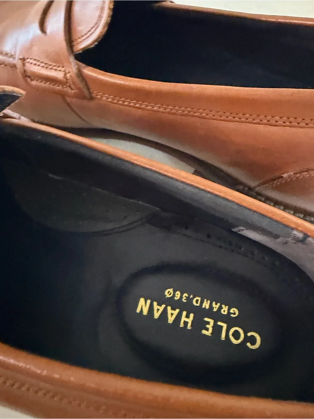 Cole Haan Brown Leather Penny Loafers 9.5M